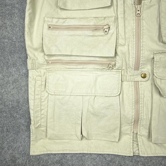 VTG Trail Designs Vest Mens Large Tan Khaki Fishing Hunting Outdoors Pockets‎ - Picture 7 of 16
